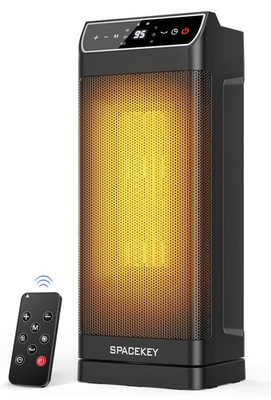 #ad Space Heater Electric Heaters for Indoor Use 1500W PTC With Controller Black $75.98
