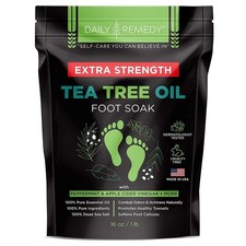 EXTRA STRENGTH Tea Tree Oil Foot Soak with Epsom Salt - Made in USA - for Toe...