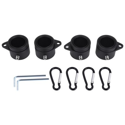 4 StüCk Fahnen Mast Ringe Aluminium Legierung  Ringe 360   Grad Dreh6991