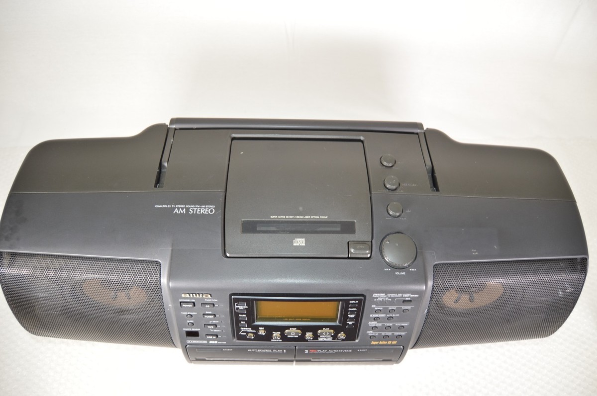 AIWA CSD-SR80 CD Stereo Radio Cassette Recorder Vintage Tested