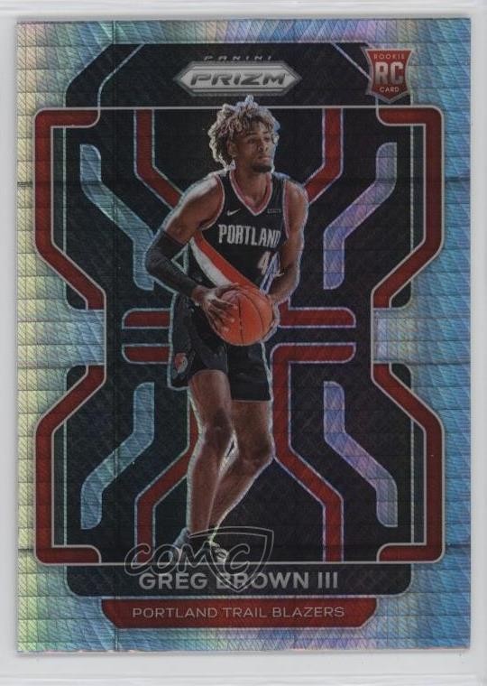 2021-22 Panini Prizm Hyper Prizm Greg Brown III #291 Rookie RC