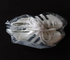 ADIDAS mini chaussure football blanc Vintage 1970 70's 10,5cm sous blister