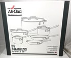 NEW NIB ALL-CLAD 10-PC D5 Stainless Steel COOKWARE SET Fry, Saute, Sauce Pans +