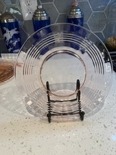 Anchor Hocking Circle Pink 8 1/4" Salad Luncheon Plate Depression Glas
