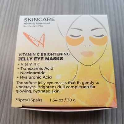 Skincare LASplash Cosmetics Vitamin C Brightening Jelly Eye Masks 30 Pcs/15Pairs