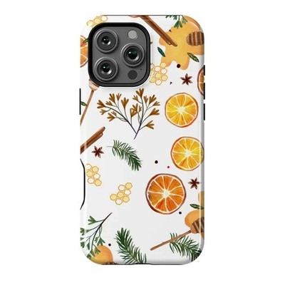 Cozy Autumn Fall Orange Cinnamon Spice Case For iPhone 17 16 15 14 13 12