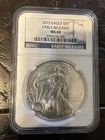 2015 W Burnished $1 Silver Eagle Early Releases NGC MS 69 (Blue Label)