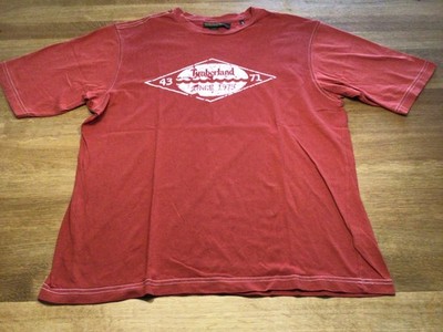 Timberland shirt Herren kurzarm rotbraun Gr. XL/TG