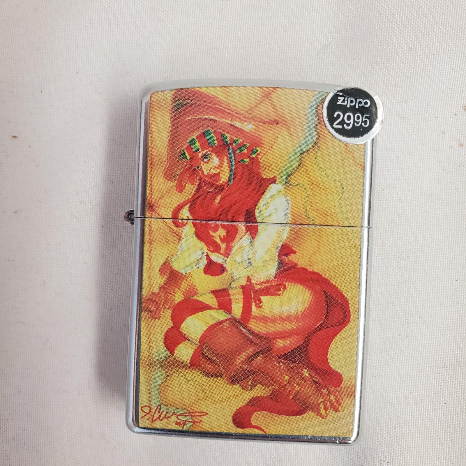 ZIPPO Lighter, 24322 Nautical Naughty, Chrome, NEW!