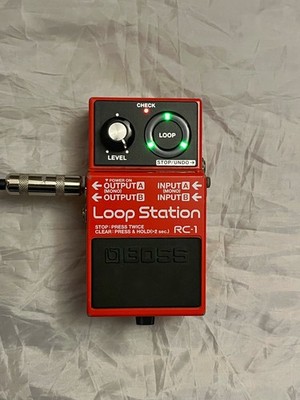 Boss RC-1 Loop Station Looper Pedal - Tested Working w/ 9V Battery