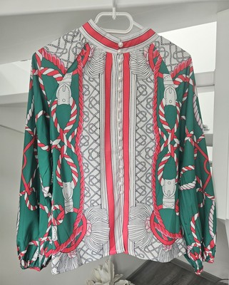 My Style Boutique Bluse bunt mit ausgefallenem Muster Gr. S/M *NEU*