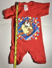 Gerber 1993 Baby Looney Tunes Taz Tasmanian Devil 13-18 Lbs Small Romper Onesie