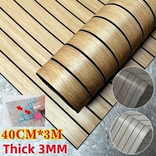 3M 3D Wood Grain Panel Effect Wallpaper Stick Self-Adhesive Wood Slat Wall Paper