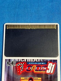 F1 CIRCUS 91 Nichibutsu PC Engine HuCard Cartridge Only Used Tested Japanese ver