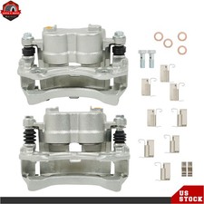 Pair Brake Calipers Front Lr W Bracket For Jeep Grand Cherokee Wj 1999-2004