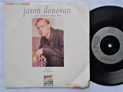Jason Donovan Any Dream Will Do 7'' Really Useful RUR7 EX/VG 1991 picture sleeve