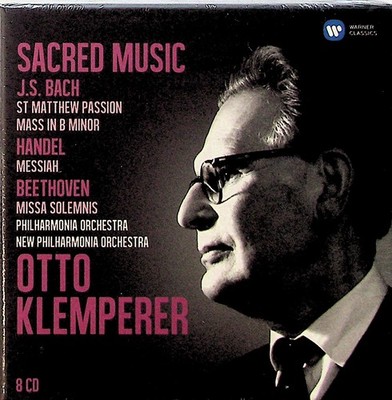 KLEMPERER- Sacred Music BACH Mass/St Matthew Passion + Handel Beethoven 8-CD NEW