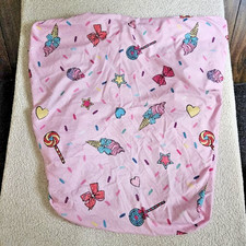 JOJO SIWA Dreams Sheet Twin Fitted Pink Candy Hearts Colorful