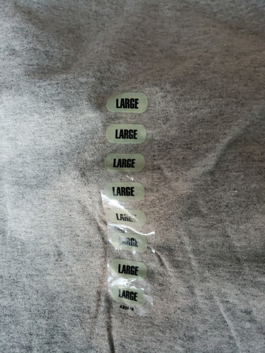 T-shirt maglietta nera Champion Authentic Wear grigia grande nuova con etichette uomo - Foto 3 di 5