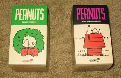 PEANUTS BLIND BOX, SUPER 7, HOLIDAY, LOT OF 2