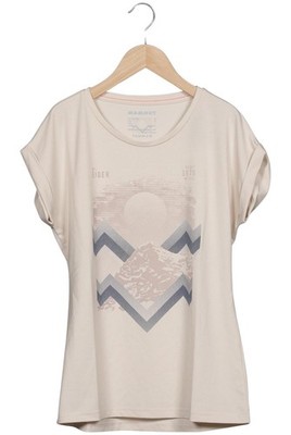 MAMMUT T-Shirt Damen Shirt Kurzärmliges Oberteil Gr. M Beige #f9v1r24