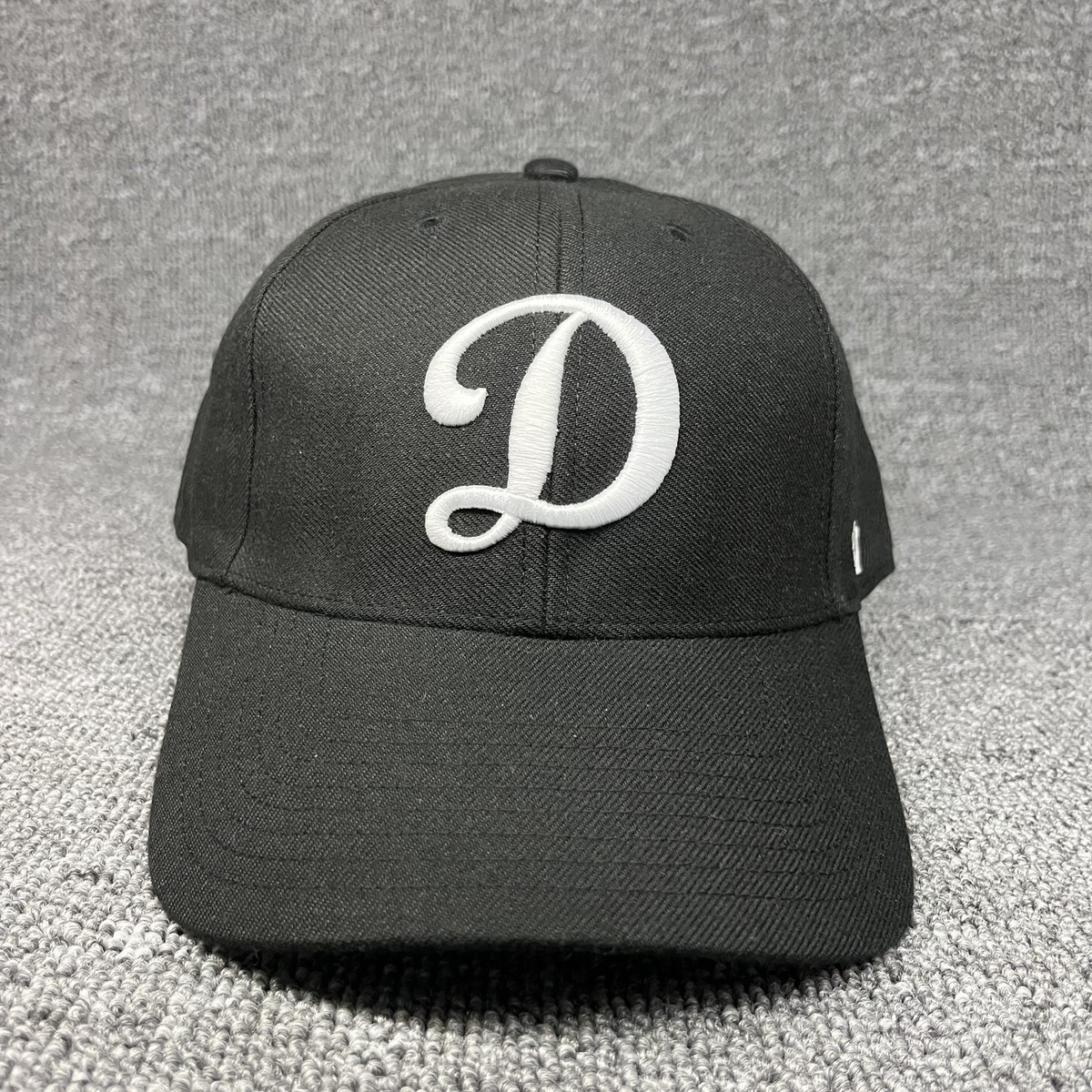 Los Angeles Dodgers '47 Brand MVP Hat Black White Script D Adjustable Cap MLB