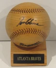 Tom Glavine Atlanta Braves Signed Auto Autograph Hand Signed Wooden Baseball