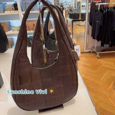 NWT Coach Alter/Ego Crescent Shoulder Bag In Upcrafted Leather