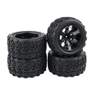 110 Scale RC Monster Truck Wheels – Black 4Pack for High Performance