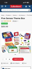 Lakeshore Five Senses Theme Box UNOPENED