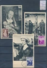 XE74959 Belgium 1949 Van der Weyden art maxicards used cv 250 EUR