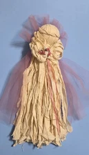 Ragdoll Angel with Pink Tulle & Bouquet 19" Cloth Strips