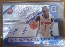 2019-20 Panini Donruss Optic Fast Break Signatures Auto FB-RJK Reggie Jackson P…