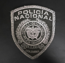 COLOMBIA :   PATCHE  POLICE REPUBLIC , / BLACK.    FOR YOUCOLLECTIONS
