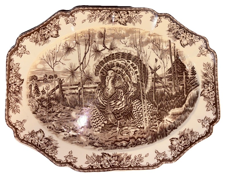 Wedgewood  Williams Sonoma His Majesty Turkey Serving Platter 20"x15" Pristine