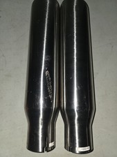 2 Slp Performance Round Polished 2.50 Inch Exhaust Tip Pn 3-25-aa W Defects