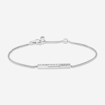 Gucci Link to Love 18kt White Gold and Diamond Bracelet YBA662121001 MSRP $2,080