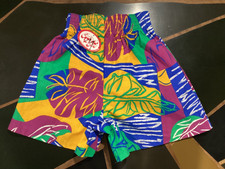 Vintage 80s 90s NOS NEW Tropical High Waisted Shorts Beach Womens Sz M USA Made