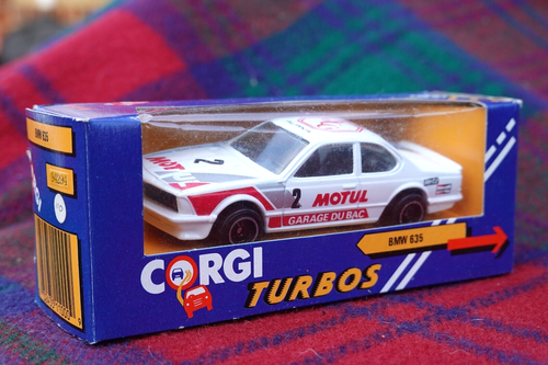 1990 CORGI TURBO #94294 1984 BMW 635 CSi (E24) #2 "Garage du Bac" white MIB 1/43 - Picture 7 of 11