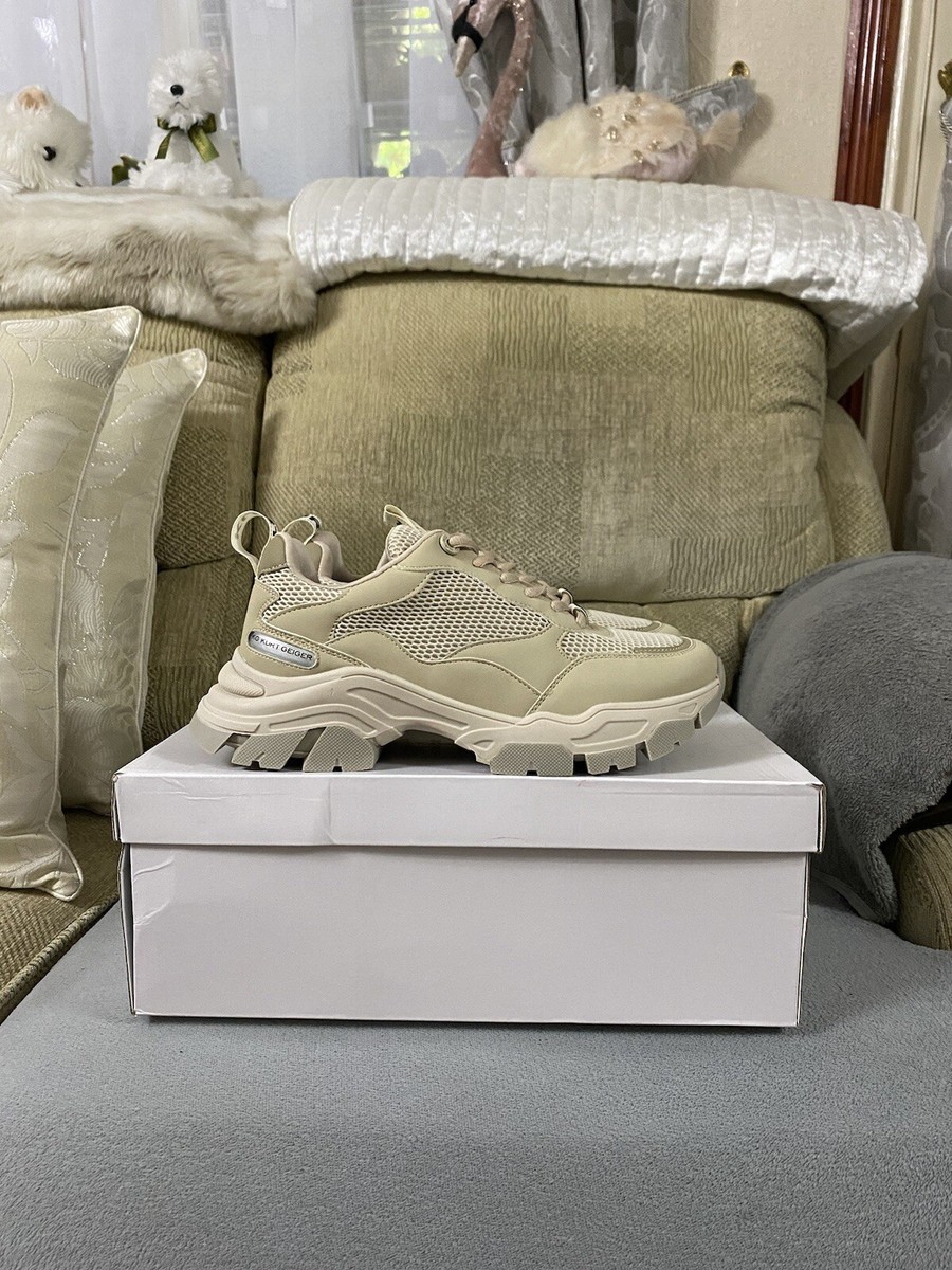 KG Kurt Geiger Racer Bone Synthetic Trainers Shoes BNIB Size 6uk