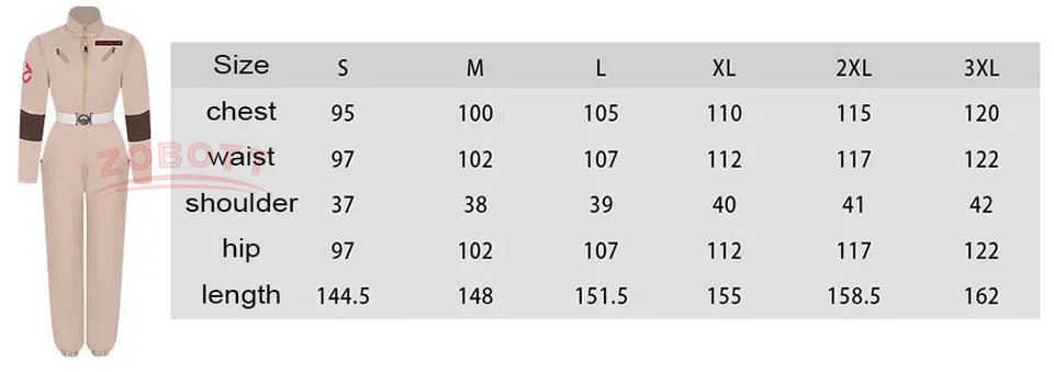 Ghostbusters Jumpsuit Uniform Cosplay Costume Women's Outfit - Image 2 of 4