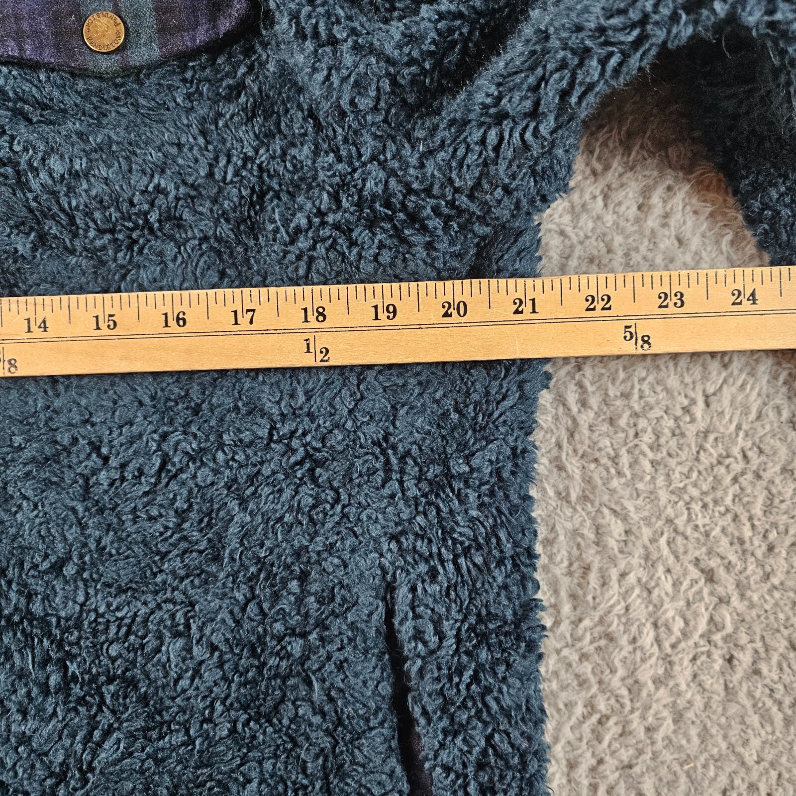 Pendleton Jacket Womans Medium Blue Green Full Zi… - image 11