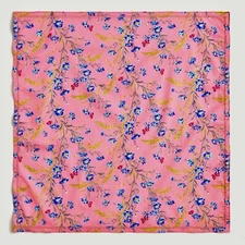 J.Crew Square Scarf in Liberty® Print | 100% Cotton | Larkspur Multi, Pink