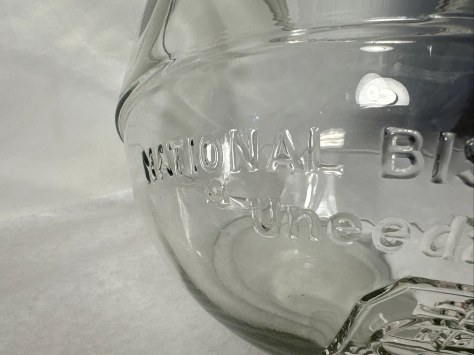 Tarro de vidrio vintage NATIONAL BISCUIT CO ENCIMERA TIENDA EXHIBICIÓN UNEEDA 10" BONITO Foto 4 de 4