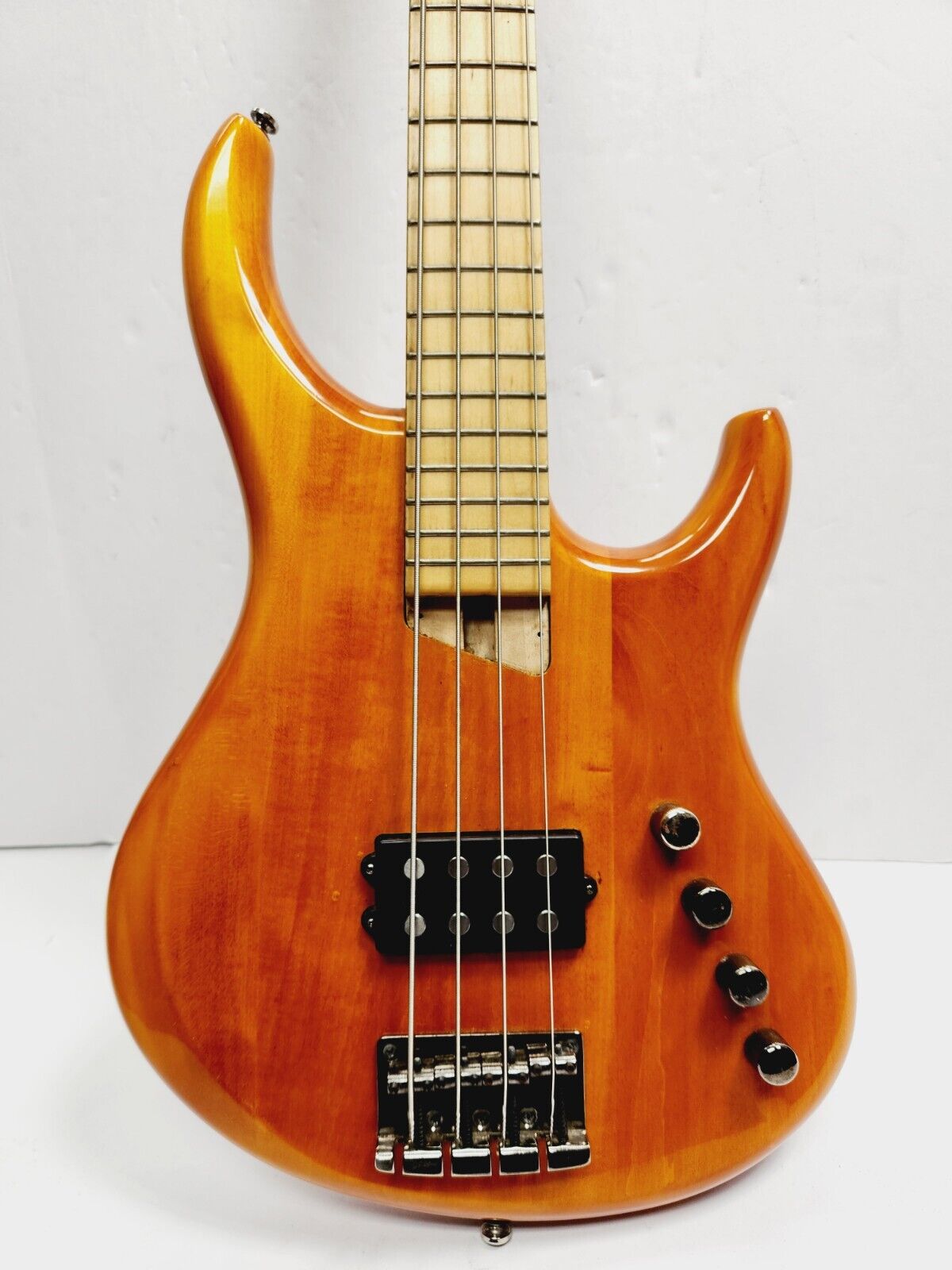 MTD Michael Tobias Design Bass Guitar 4 String MTD400 Amber Transparent Color