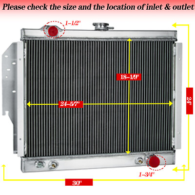 2 Row Core Radiator fit fit 1979-93 Dodge Ramcharger D&W Truck 5.2L/5.9L V8