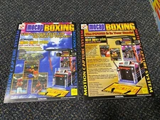 2 KONAMI FACTORY ORIGINAL MO CAP BOXING VIDEO GAME FLYER UNCIRCULATED 