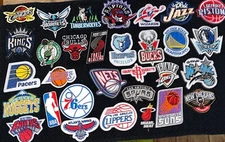 NBA Team Logo Embroidered Iron / Sew on Patches Pick team or Full Set 30 or 31