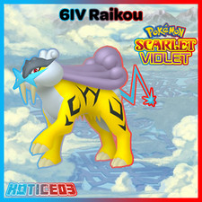 Raikou 6IV Pokemon Scarlet & Violet 🚀Fast🚀 Indigo Disk DLC