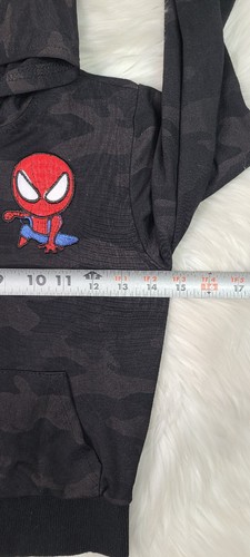 Marvel Spiderman Camo Sweatshirt Hoodie Little Boys Youth (XXL) - Picture 5 of 6